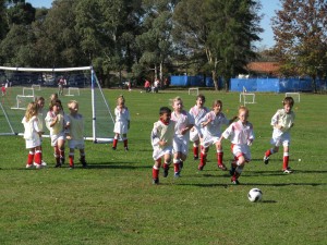 Meg in Bel-West soccer game